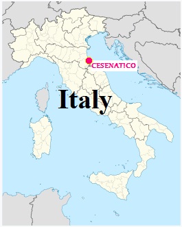 Cesenatico Italy map